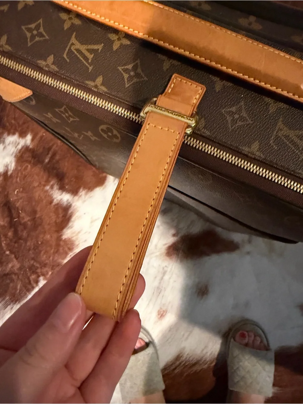 AUTHENTIC DISCONTINUED Louis Vuitton Brown Monogram Carry-On Pegase 55